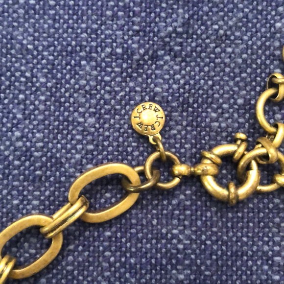 HP🎉J CREW Blue, Mahogany & Crystal Necklace - Picture 4 of 4